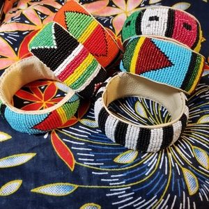 Hand beaded bracelets